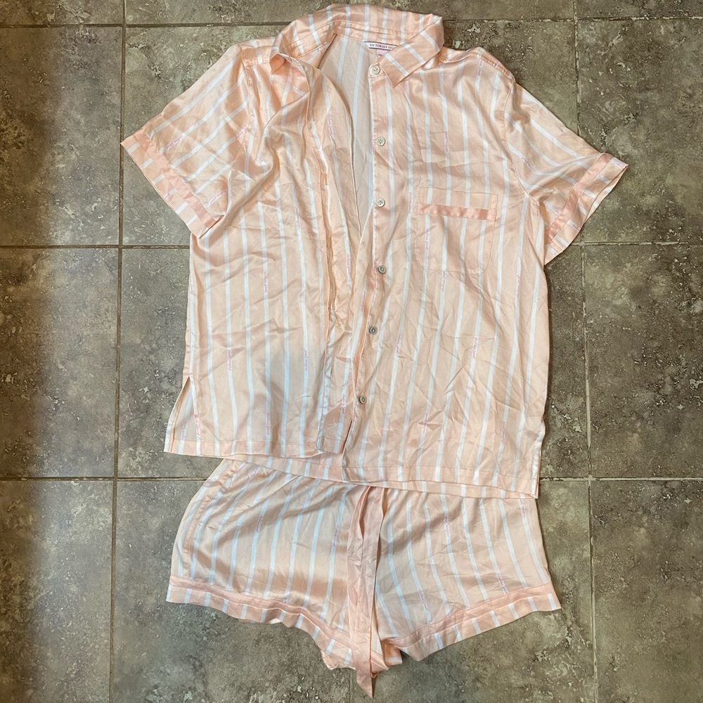 Victorias Secret satin pajama set